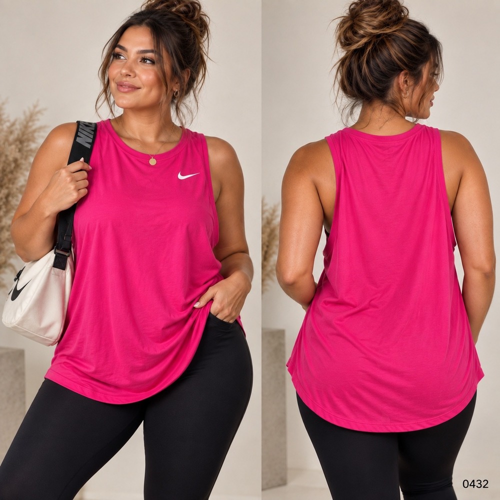 Nike Dri-FIT Womens XXL Pink Sleeveless Performance Training Tank Top 0432